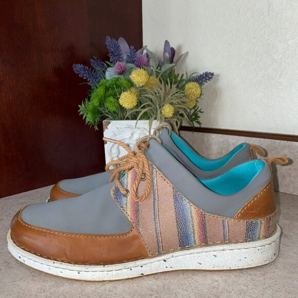 Justin Boots Womens Vista Lace Up Athletic Sneakers Casual Shoes Size 10 - Picture 10 of 11